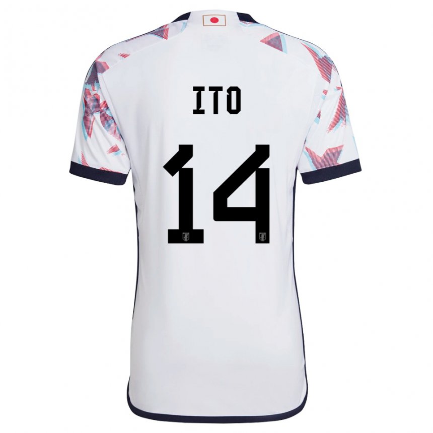 Enfant Maillot Japon Junya Ito #14 Blanc Tenues Extérieur 22-24 T-shirt Suisse