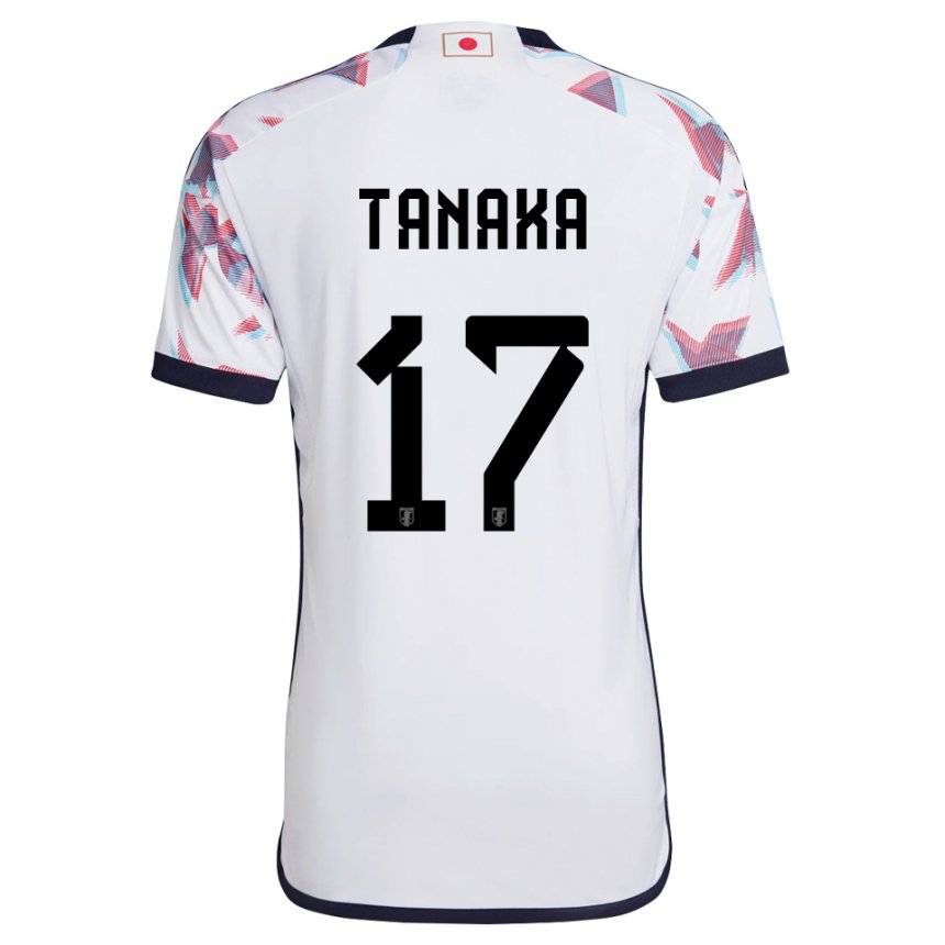 Enfant Maillot Japon Ao Tanaka #17 Blanc Tenues Extérieur 22-24 T-shirt Suisse