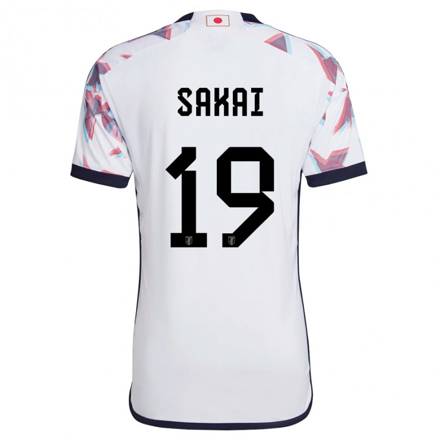 Enfant Maillot Japon Hiroki Sakai #19 Blanc Tenues Extérieur 22-24 T-shirt Suisse