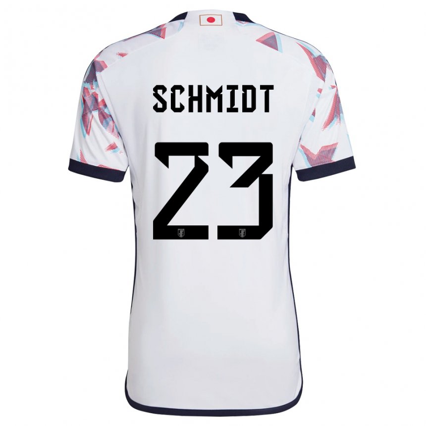 Enfant Maillot Japon Daniel Schmidt #23 Blanc Tenues Extérieur 22-24 T-shirt Suisse