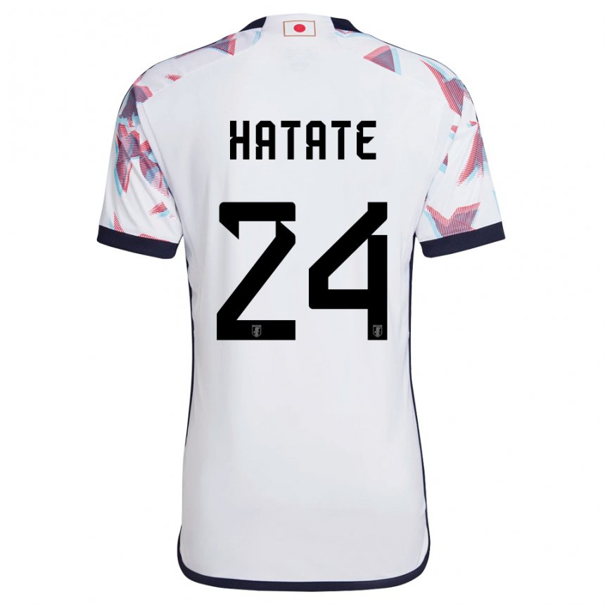 Kinder Japanische Reo Hatate #24 Weiß Auswärtstrikot Trikot 22-24 T-shirt Schweiz
