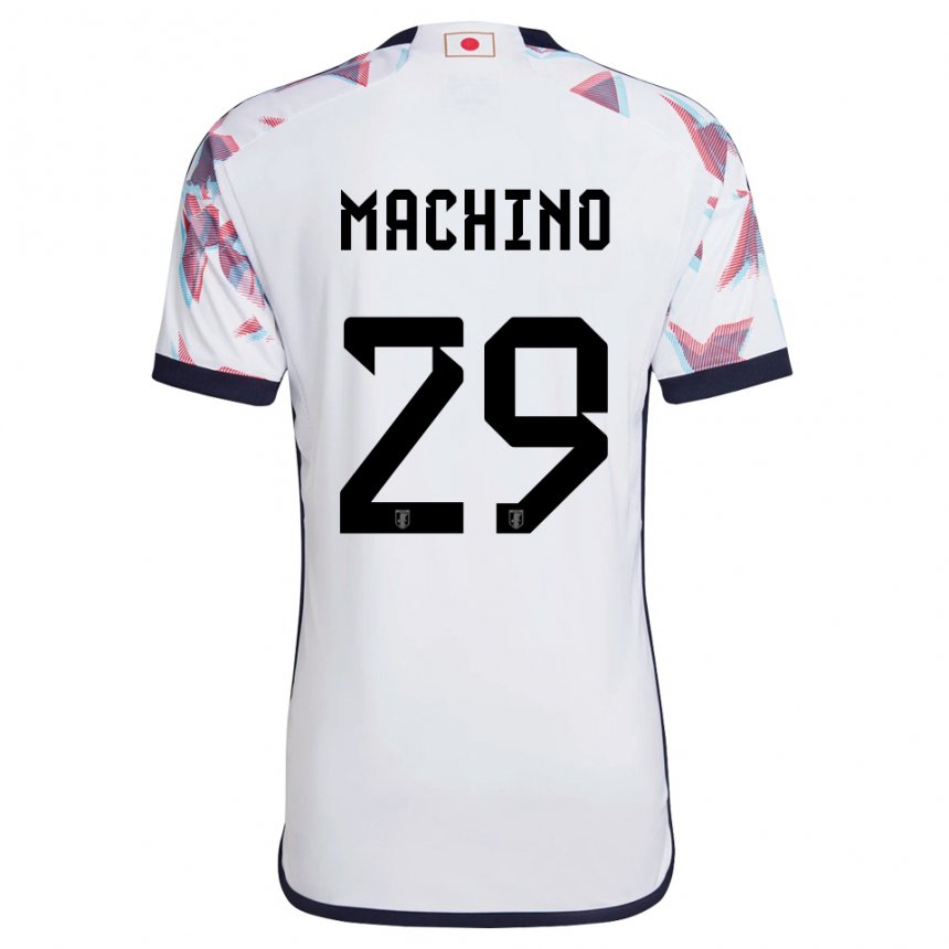 Enfant Maillot Japon Shuto Machino #29 Blanc Tenues Extérieur 22-24 T-shirt Suisse