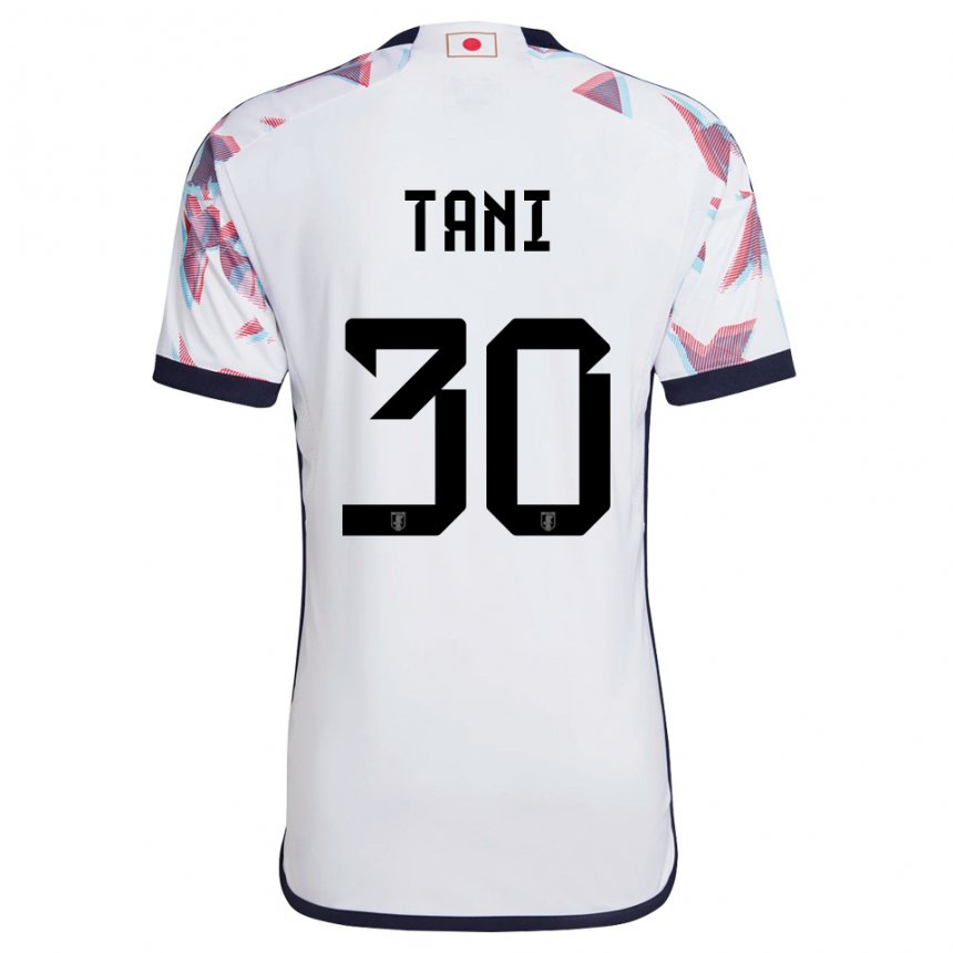Enfant Maillot Japon Kosei Tani #30 Blanc Tenues Extérieur 22-24 T-shirt Suisse