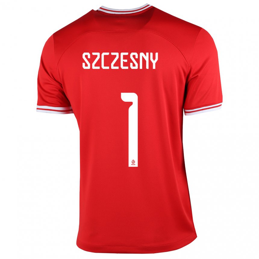 Enfant Maillot Pologne Wojciech Szczesny #1 Rouge Tenues Extérieur 22-24 T-shirt Suisse