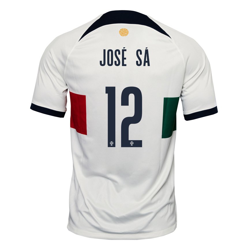 Enfant Maillot Portugal Jose Sa #12 Blanc Tenues Extérieur 22-24 T-shirt Suisse