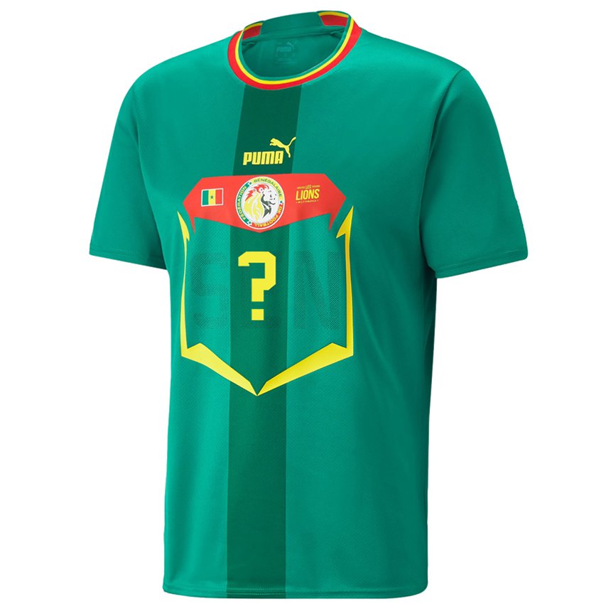 Enfant Maillot Sénégal Votre Nom #0 Verte Tenues Extérieur 22-24 T-shirt Suisse