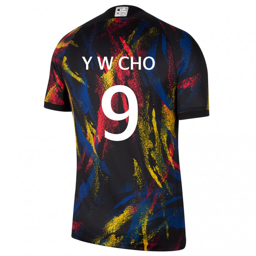 Kinder Südkoreanische Young-wook Cho #9 Mehrfarbig Auswärtstrikot Trikot 22-24 T-shirt Schweiz