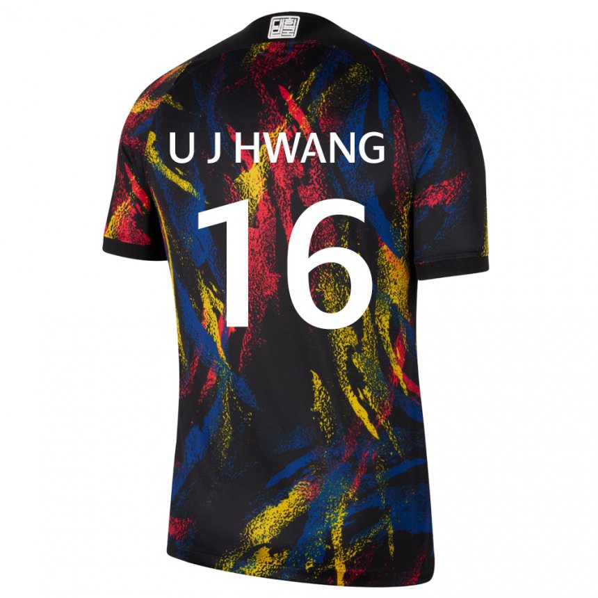 Kinder Südkoreanische Ui-jo Hwang #16 Mehrfarbig Auswärtstrikot Trikot 22-24 T-shirt Schweiz