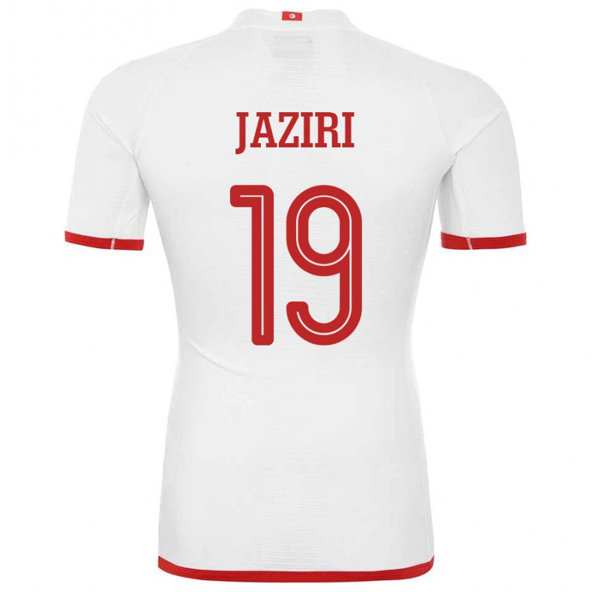 Enfant Maillot Tunisie Seifeddin Jaziri #19 Blanc Tenues Extérieur 22-24 T-shirt Suisse