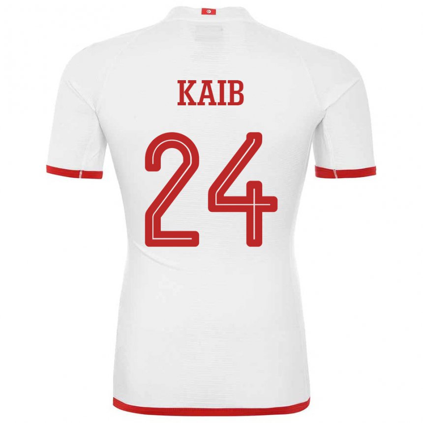 Kinder Tunesische Rami Kaib #24 Weiß Auswärtstrikot Trikot 22-24 T-shirt Schweiz