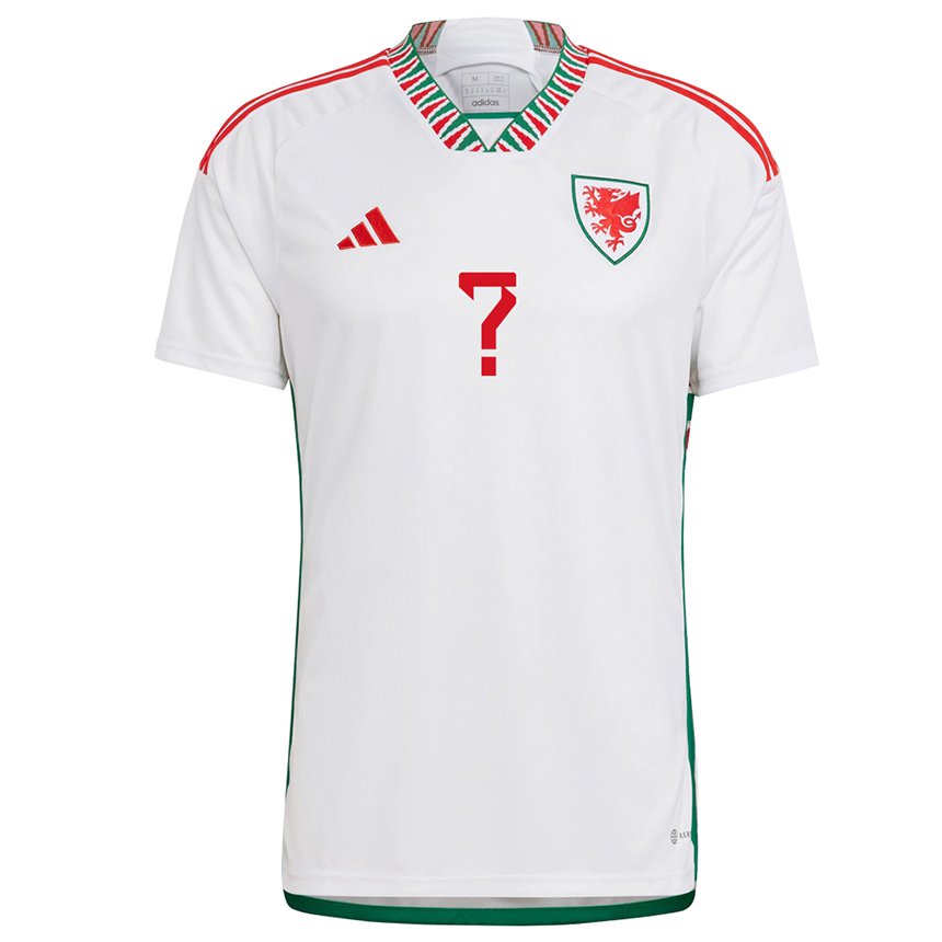 Enfant Maillot Pays De Galles Votre Nom #0 Blanc Tenues Extérieur 22-24 T-shirt Suisse