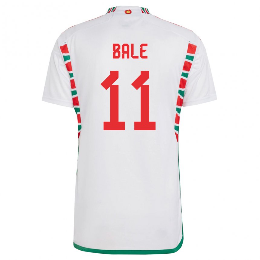Kinder Walisische Gareth Bale #11 Weiß Auswärtstrikot Trikot 22-24 T-shirt Schweiz