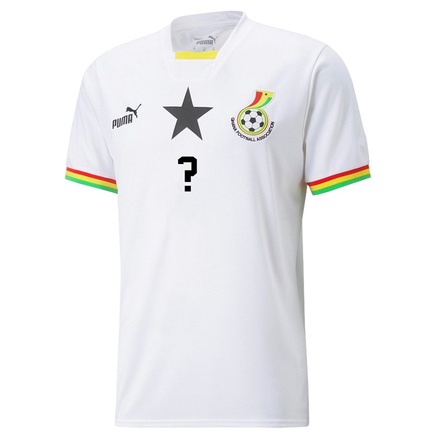 Homme Maillot Ghana Votre Nom #0 Blanc Tenues Domicile 22-24 T-shirt Suisse
