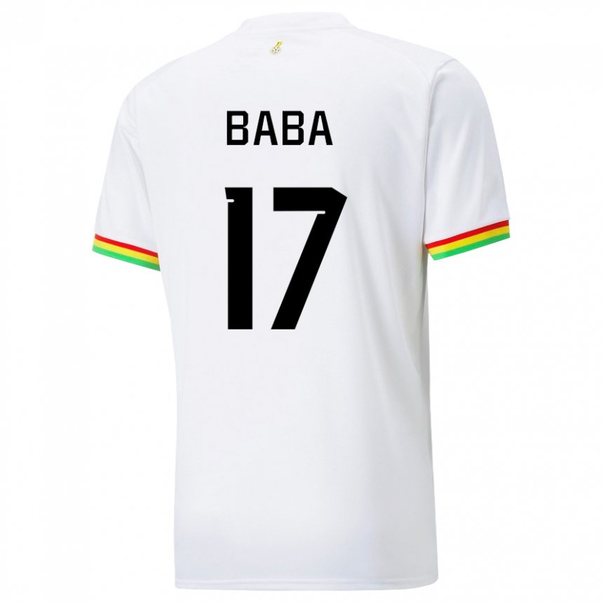 Homme Maillot Ghana Abdul-rahman Baba #17 Blanc Tenues Domicile 22-24 T-shirt Suisse