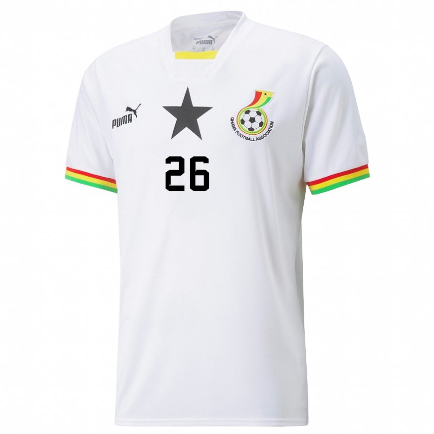 Homme Maillot Ghana Alidu Seidu #26 Blanc Tenues Domicile 22-24 T-shirt Suisse
