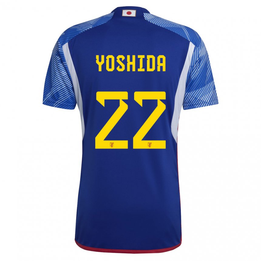 Homme Maillot Japon Maya Yoshida #22 Bleu Royal Tenues Domicile 22-24 T-shirt Suisse