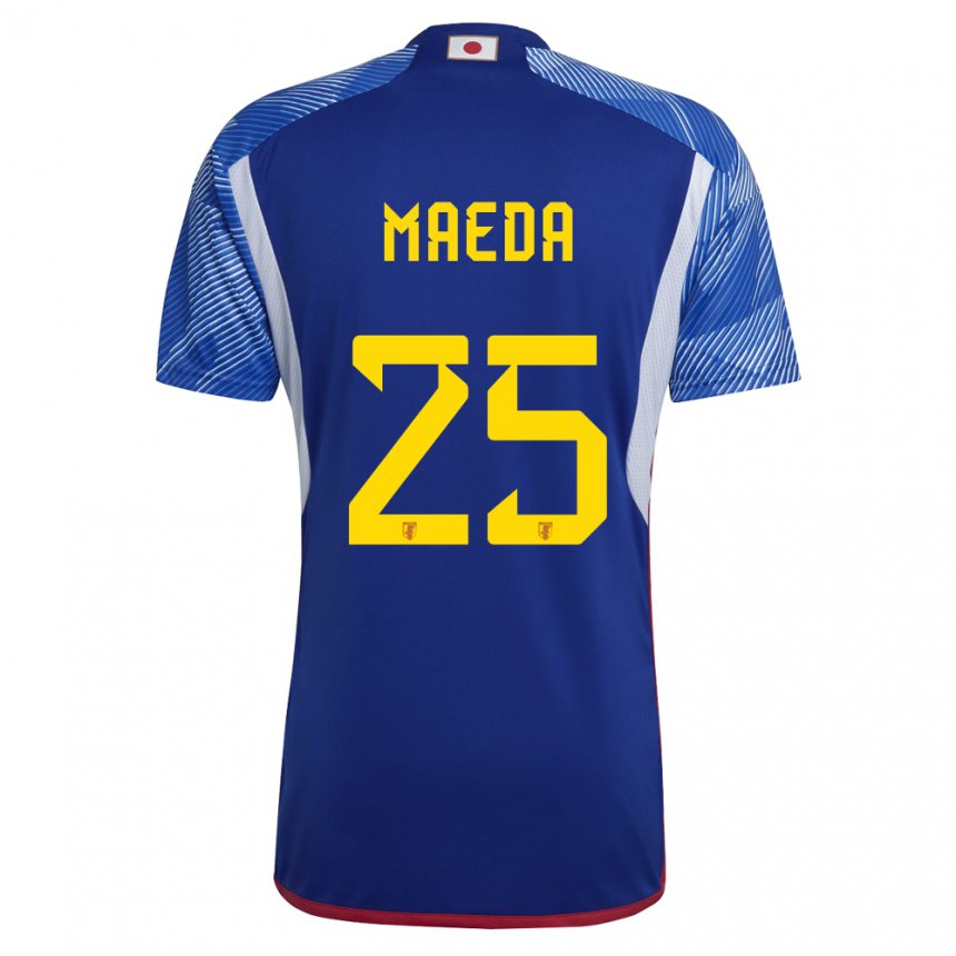 Homme Maillot Japon Daizen Maeda #25 Bleu Royal Tenues Domicile 22-24 T-shirt Suisse