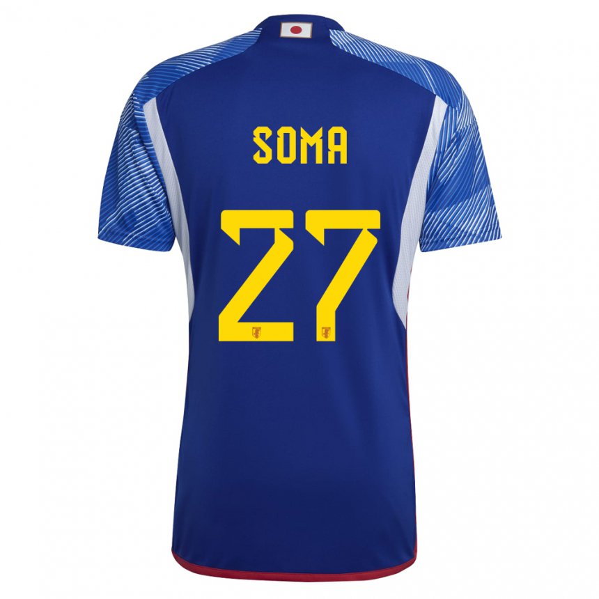 Homme Maillot Japon Yuki Soma #27 Bleu Royal Tenues Domicile 22-24 T-shirt Suisse