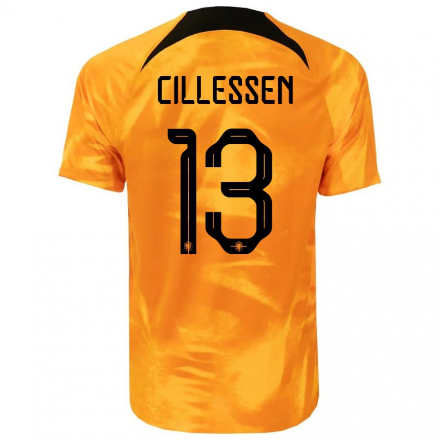Homme Maillot Pays-bas Jasper Cillessen #13 Orange Laser Tenues Domicile 22-24 T-shirt Suisse