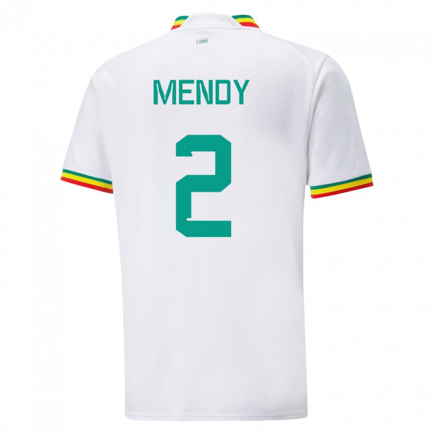 Herren Senegalesische Formose Mendy #2 Weiß Heimtrikot Trikot 22-24 T-shirt Schweiz