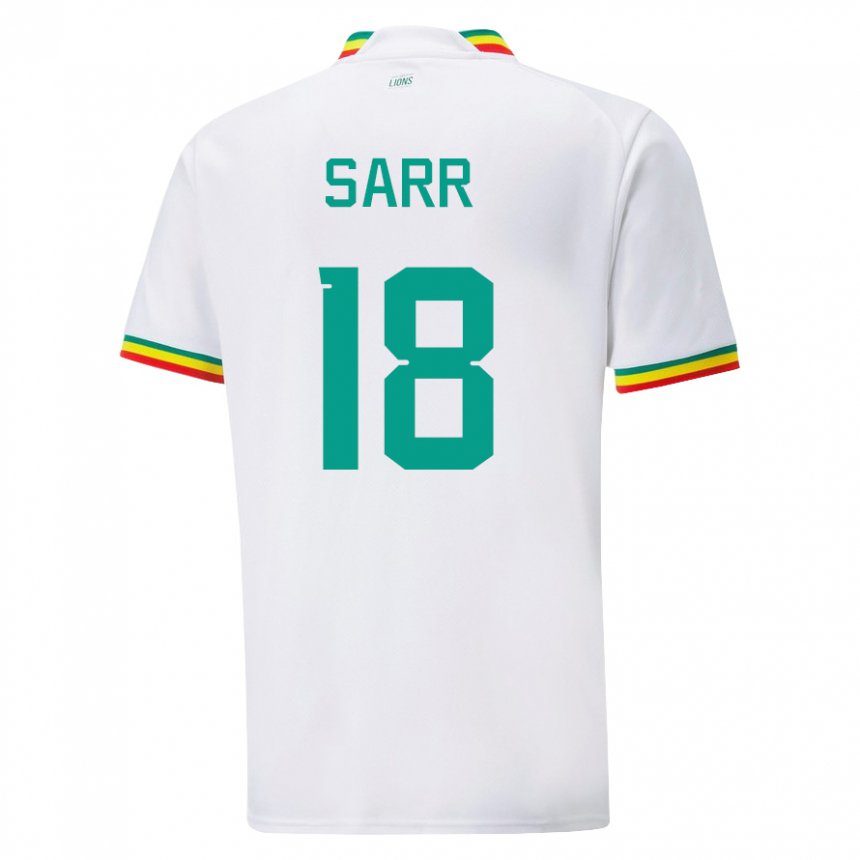 Herren Senegalesische Ismaila Sarr #18 Weiß Heimtrikot Trikot 22-24 T-shirt Schweiz