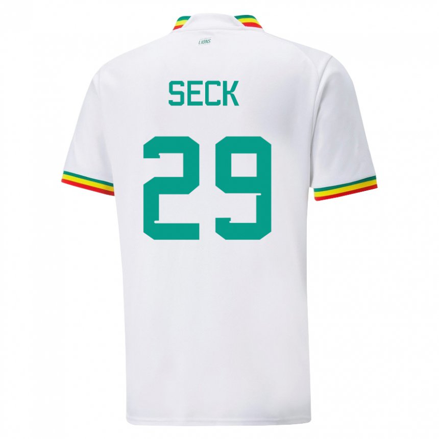 Herren Senegalesische Demba Seck #29 Weiß Heimtrikot Trikot 22-24 T-shirt Schweiz