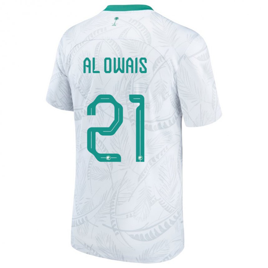 Herren Saudi-arabische Mohammed Al Owais #21 Weiß Heimtrikot Trikot 22-24 T-shirt Schweiz