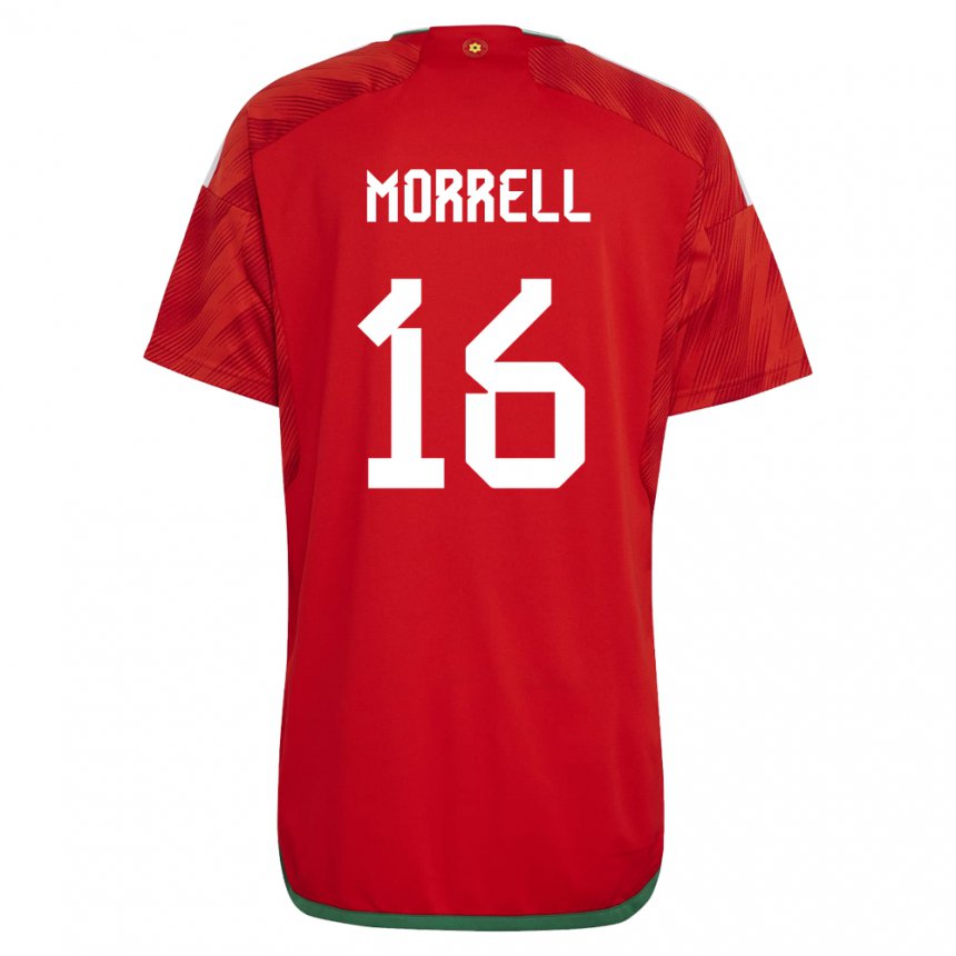 Herren Walisische Joe Morrell #16 Rot Heimtrikot Trikot 22-24 T-shirt Schweiz