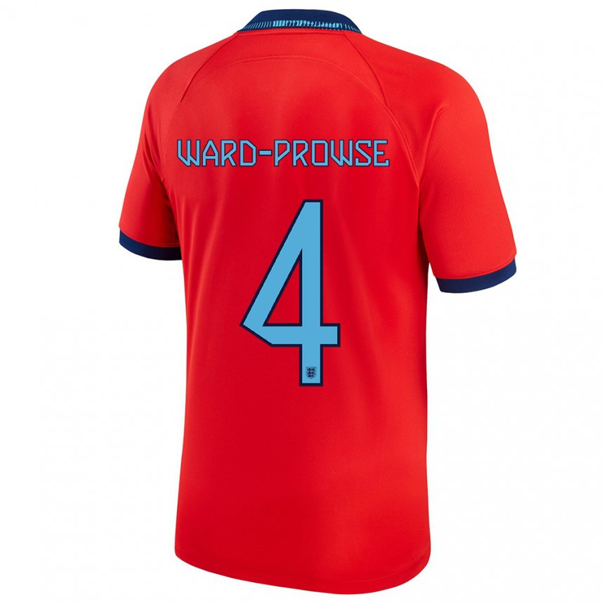 Homme Maillot Angleterre James Ward-prowse #4 Rouge Tenues Extérieur 22-24 T-shirt Suisse