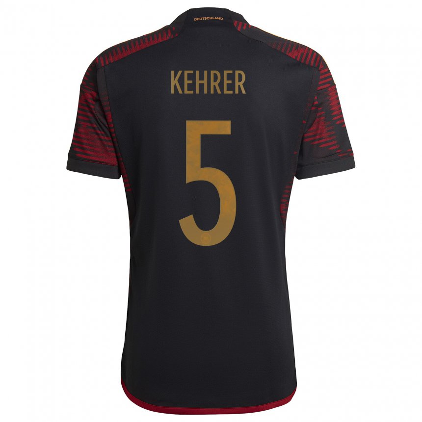 Homme Maillot Allemagne Thilo Kehrer #5 Marron Noir Tenues Extérieur 22-24 T-shirt Suisse