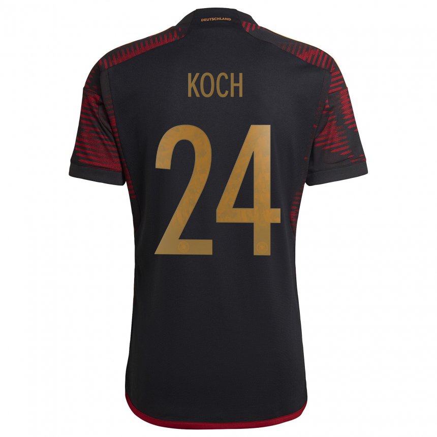 Homme Maillot Allemagne Robin Koch #24 Marron Noir Tenues Extérieur 22-24 T-shirt Suisse