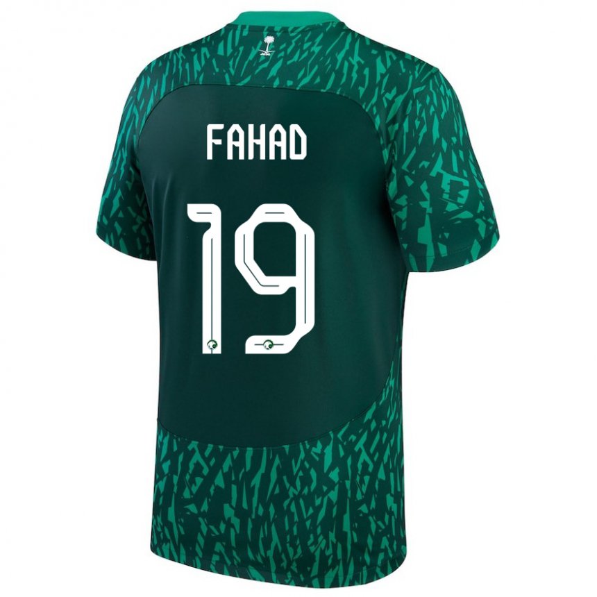 Herren Saudi-arabische Fahad Al Muwallad #19 Dunkelgrün Auswärtstrikot Trikot 22-24 T-shirt Schweiz