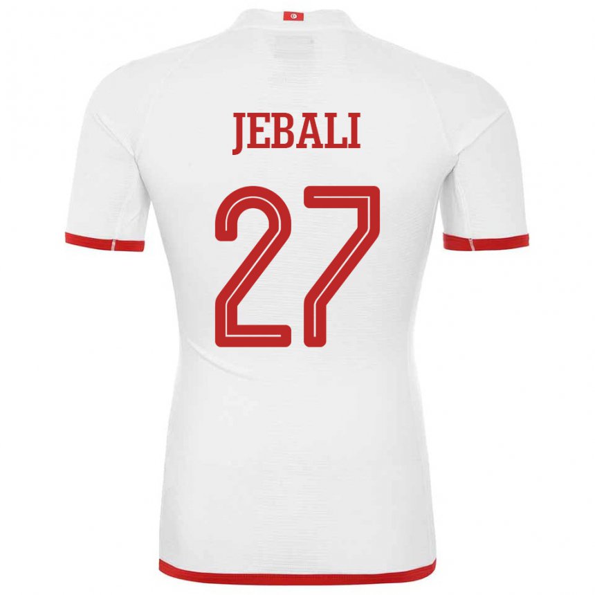 Herren Tunesische Issam Jebali #27 Weiß Auswärtstrikot Trikot 22-24 T-shirt Schweiz