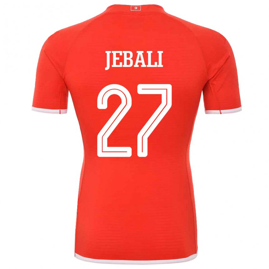 Femme Maillot Tunisie Issam Jebali #27 Rouge Tenues Domicile 22-24 T-shirt Suisse