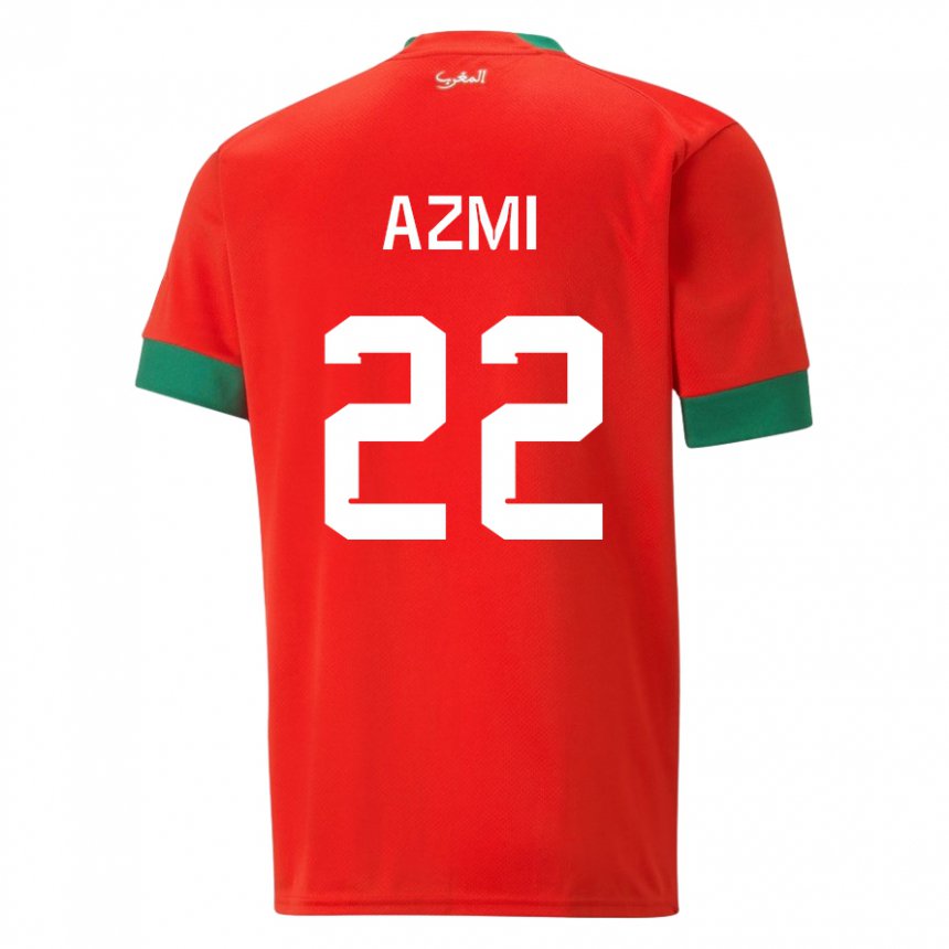 Kinder Marokkanische Ahmed Azmi #22 Rot Heimtrikot Trikot 22-24 T-shirt Schweiz
