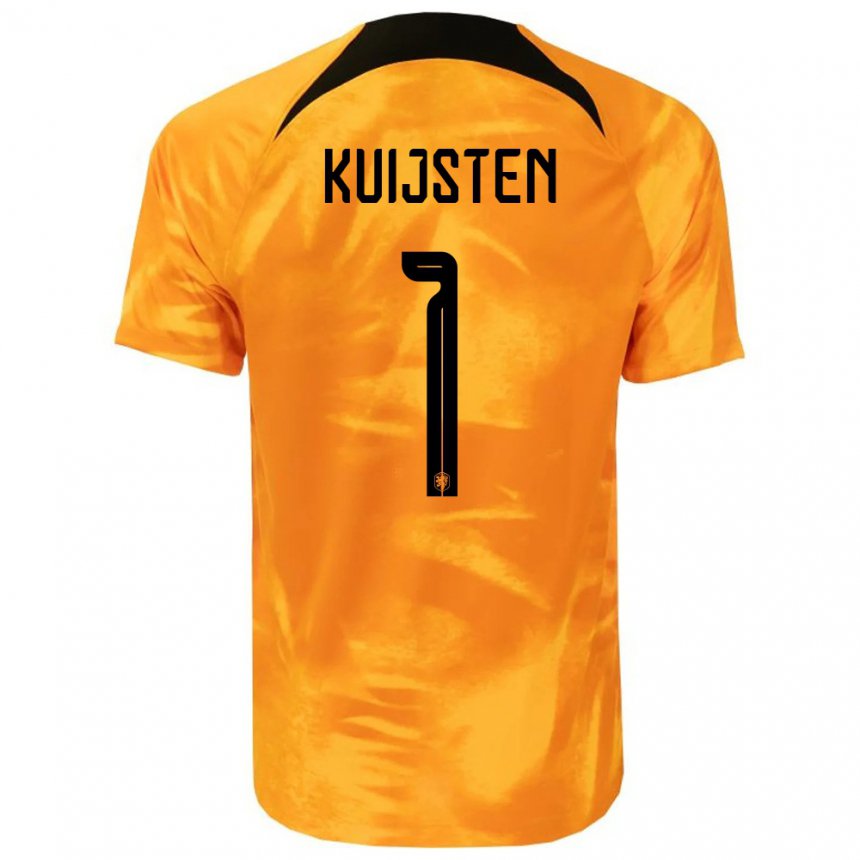 Enfant Maillot Pays-bas Tristan Kuijsten #1 Orange Laser Tenues Domicile 22-24 T-shirt Suisse