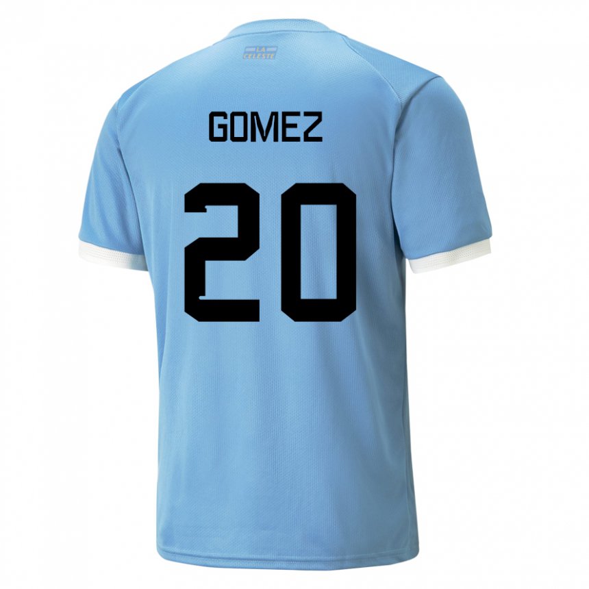 Kinder Uruguayische Luciana Gomez #20 Blau Heimtrikot Trikot 22-24 T-shirt Schweiz