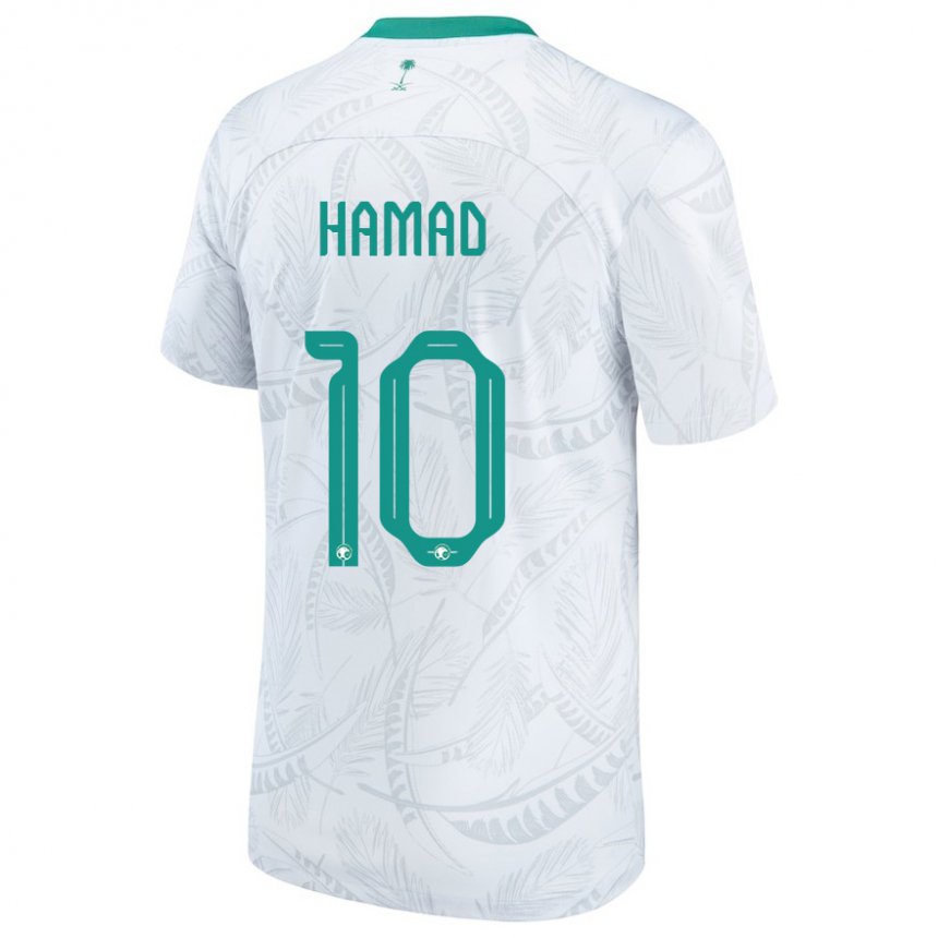 Enfant Maillot Arabie Saoudite Sarah Hamad #10 Blanc Tenues Domicile 22-24 T-shirt Suisse