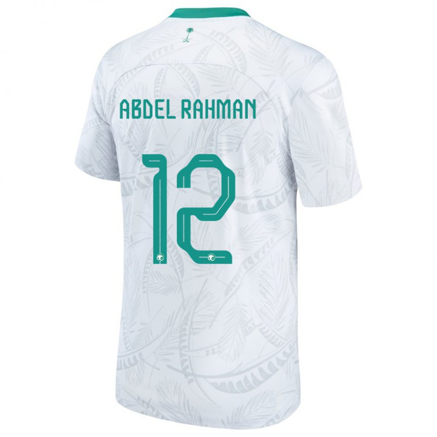 Enfant Maillot Arabie Saoudite Mona Abdel Rahman #12 Blanc Tenues Domicile 22-24 T-shirt Suisse