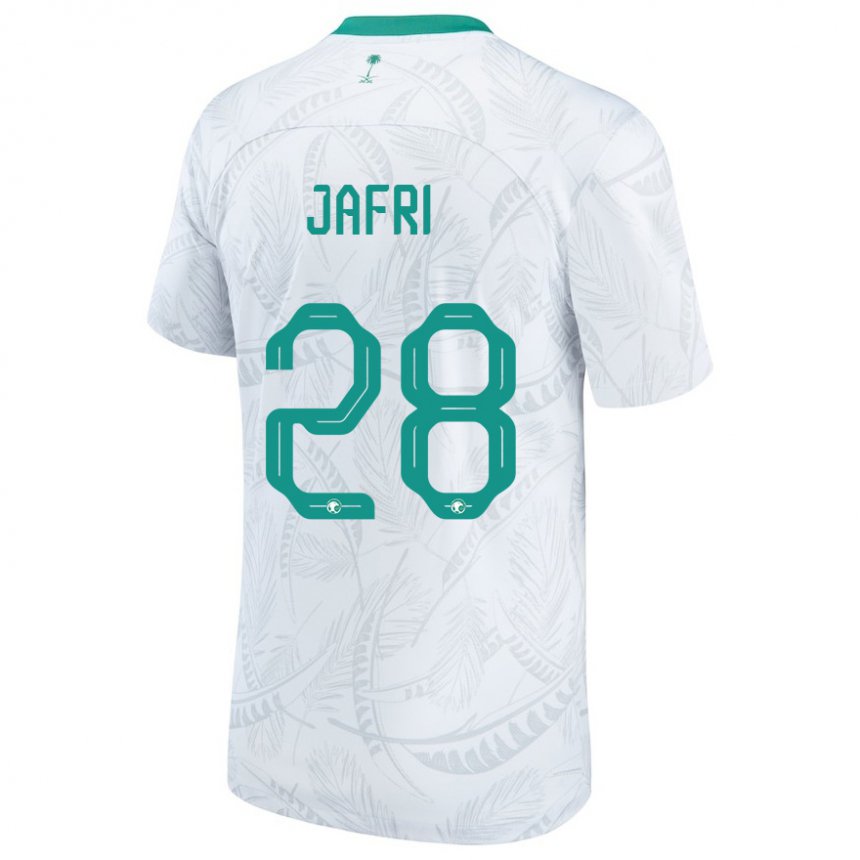 Enfant Maillot Arabie Saoudite Farah Jafri #28 Blanc Tenues Domicile 22-24 T-shirt Suisse