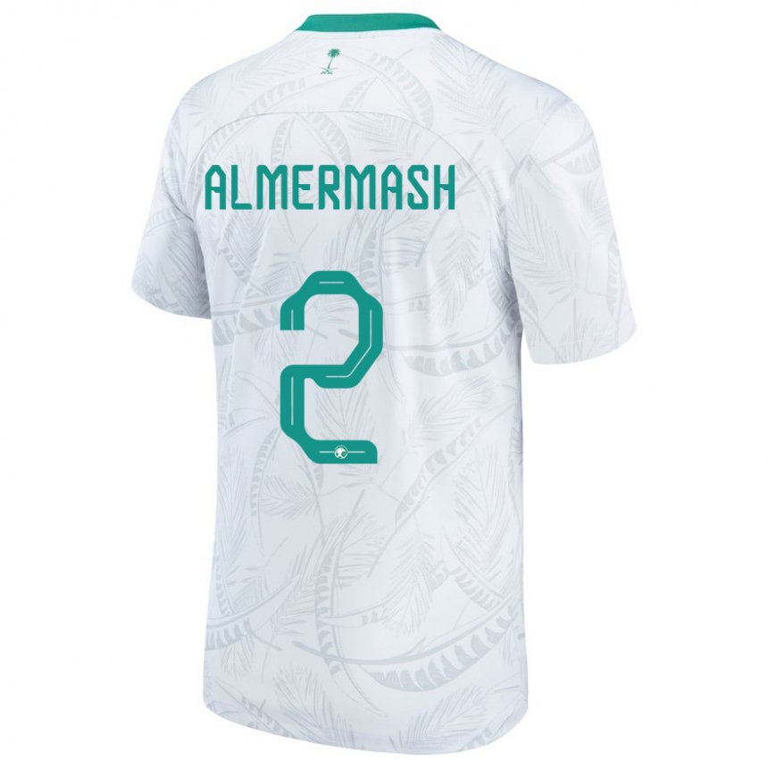 Enfant Maillot Arabie Saoudite Oama Almermash #2 Blanc Tenues Domicile 22-24 T-shirt Suisse
