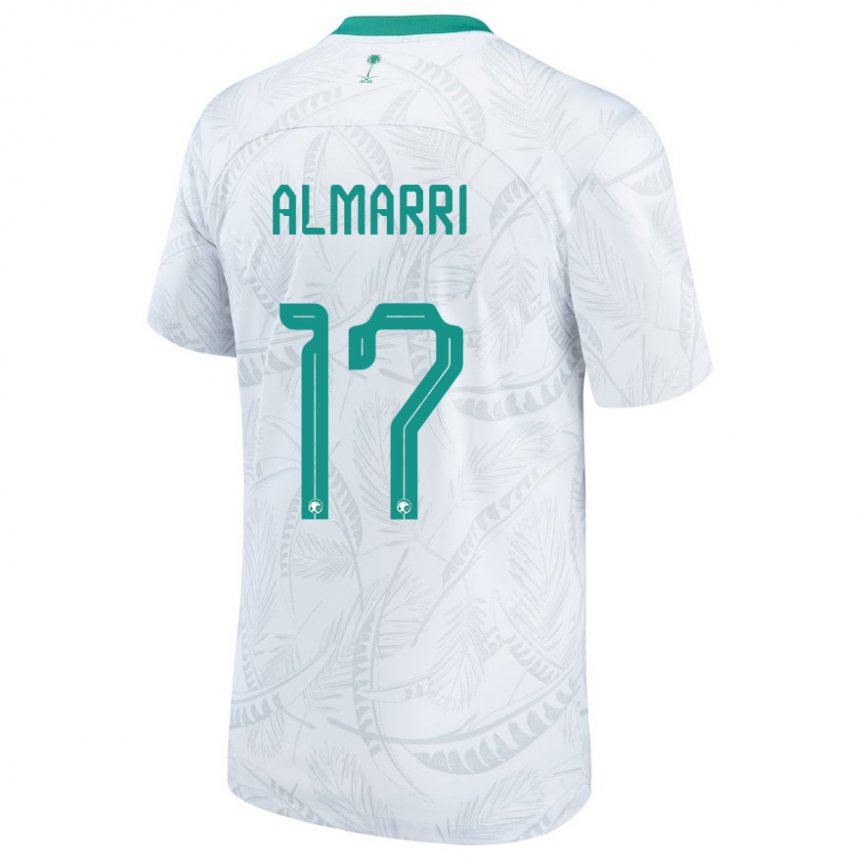 Enfant Maillot Arabie Saoudite Mohammed Almarri #17 Blanc Tenues Domicile 22-24 T-shirt Suisse