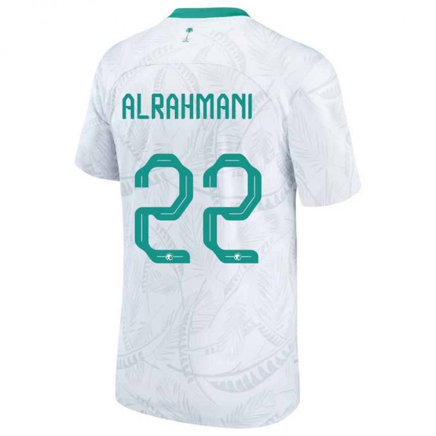 Enfant Maillot Arabie Saoudite Saleh Alrahmani #22 Blanc Tenues Domicile 22-24 T-shirt Suisse