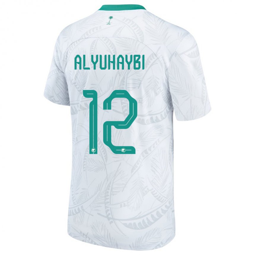 Enfant Maillot Arabie Saoudite Ammar Alyuhaybi #12 Blanc Tenues Domicile 22-24 T-shirt Suisse