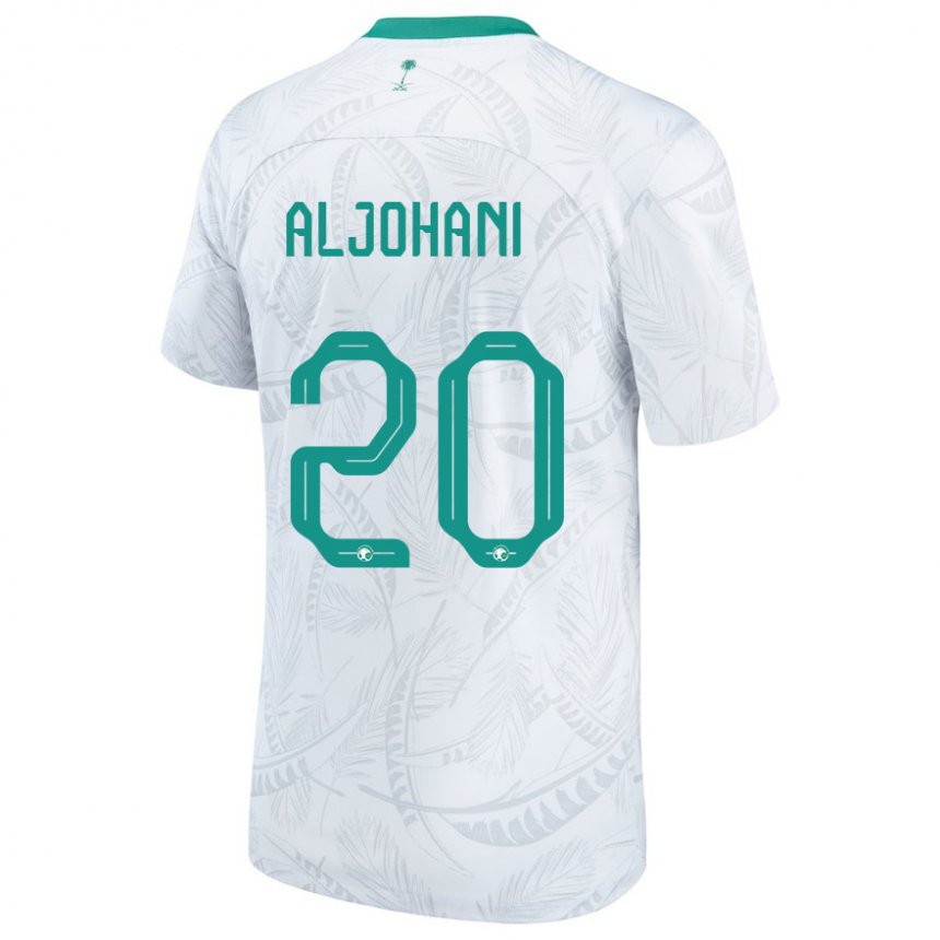 Enfant Maillot Arabie Saoudite Ziyad Aljohani #20 Blanc Tenues Domicile 22-24 T-shirt Suisse