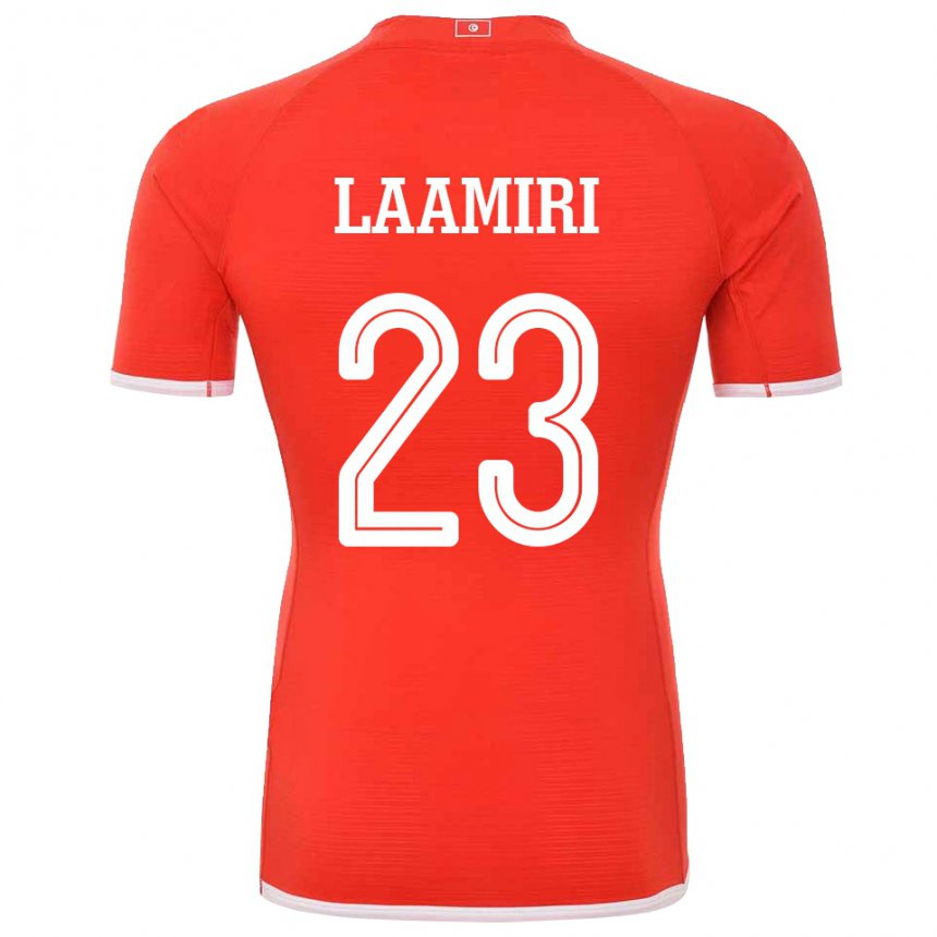 Enfant Maillot Tunisie Soumaya Laamiri #23 Rouge Tenues Domicile 22-24 T-shirt Suisse