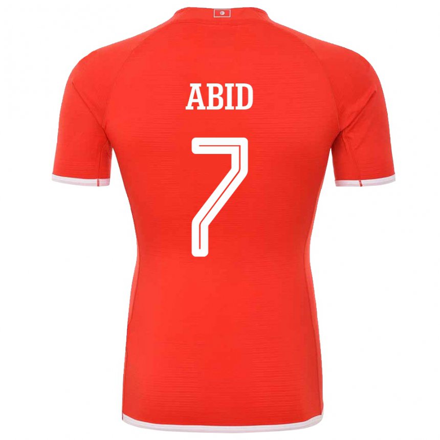 Kinder Tunesische Aziz Abid #7 Rot Heimtrikot Trikot 22-24 T-shirt Schweiz