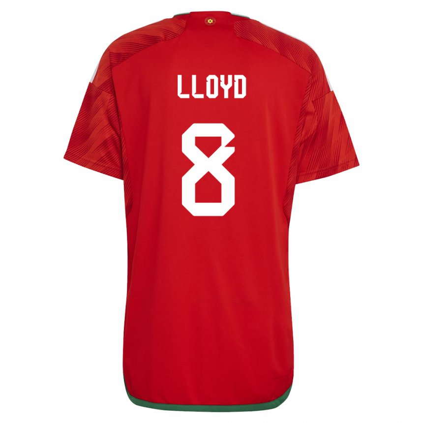 Kinder Walisische Ben Lloyd #8 Rot Heimtrikot Trikot 22-24 T-shirt Schweiz