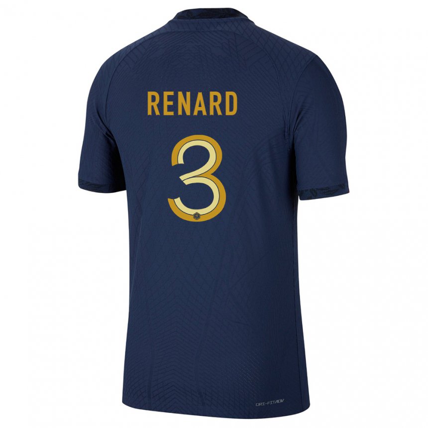 Enfant Maillot France Wendie Renard #3 Bleu Marine Tenues Domicile 22-24 T-shirt Suisse