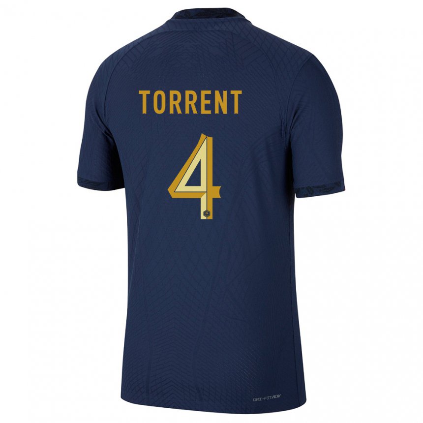 Enfant Maillot France Marion Torrent #4 Bleu Marine Tenues Domicile 22-24 T-shirt Suisse